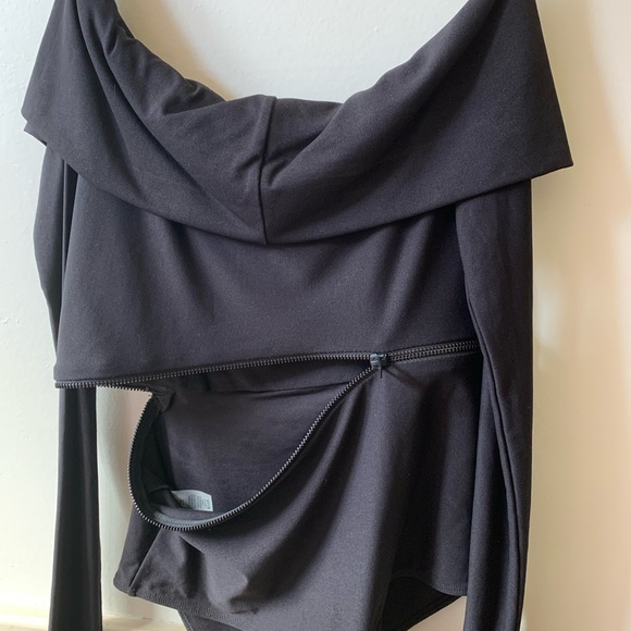 Alix Baxter Zipper Bodysuit Black Size Small - Picture 5 of 5